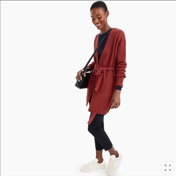 New J. Crew Women's Tie Waist Cardigan Sweater M - Picture 3 of 13